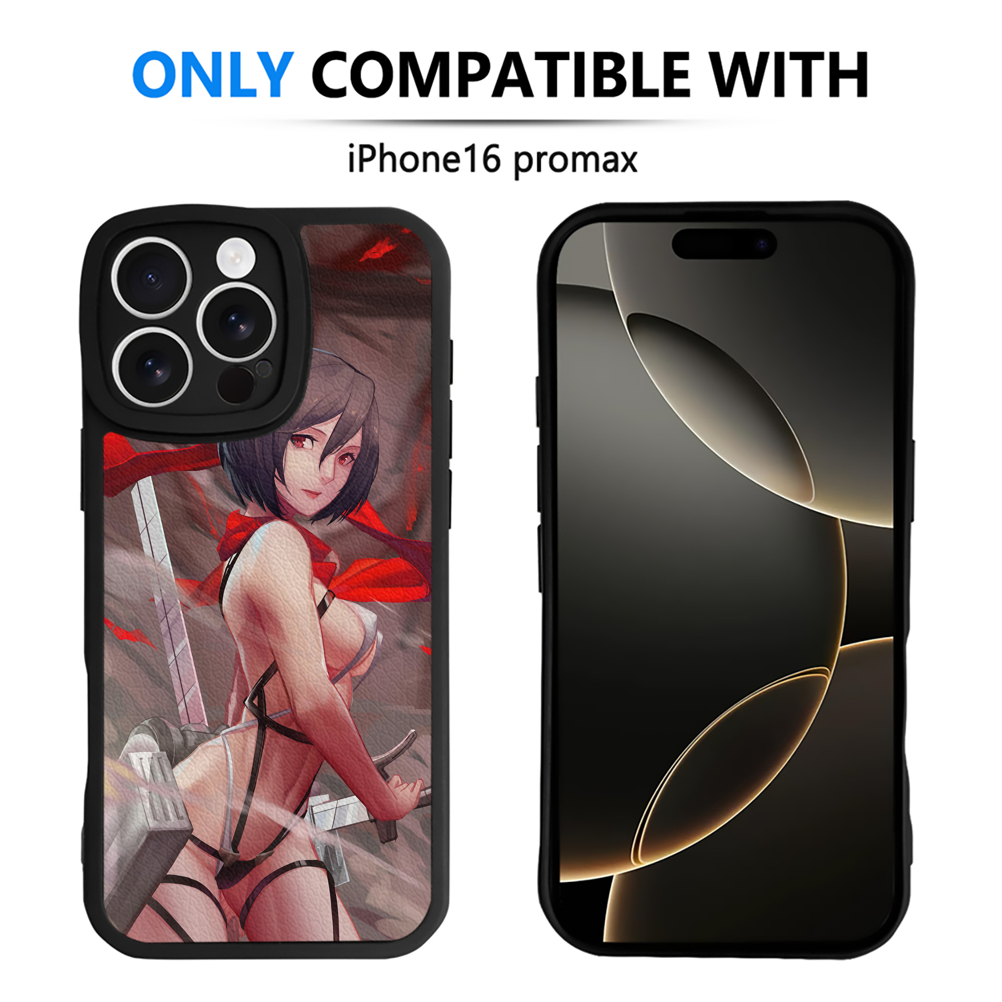 （画像用） 進撃の巨人 Attack on Titan 【iPhone 16シリーズ対応】シリコンスマホケース（レザー調） 材質：シリコン